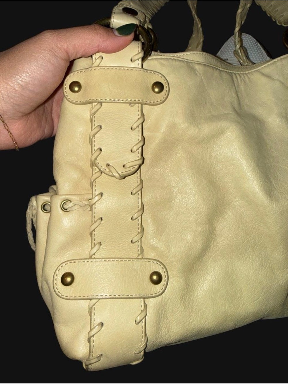 Kooba Braided Handle Women’s Shoulder Bag - Picture 7 of 8